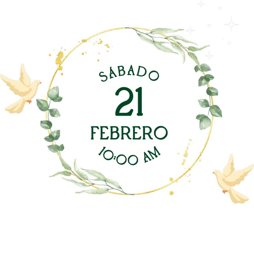 invitación virtual bautizo floral delicado rosa y dorado (2)