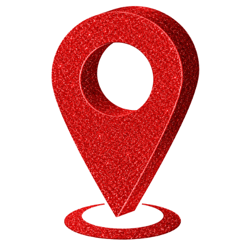 ubicacion icono rojo escarchado